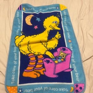 Colorful Vintage Big Bird Blanket